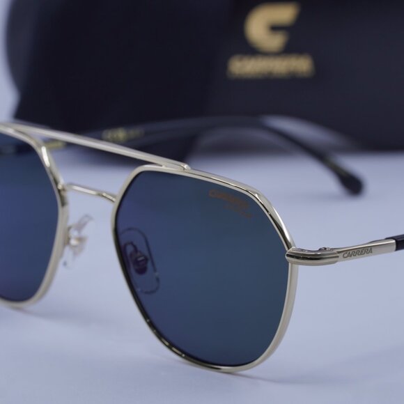 CARRERA 303/S 0J5G Q3 Aviator Sunglasses - Gold/Green Polarized - Picture 5 of 12